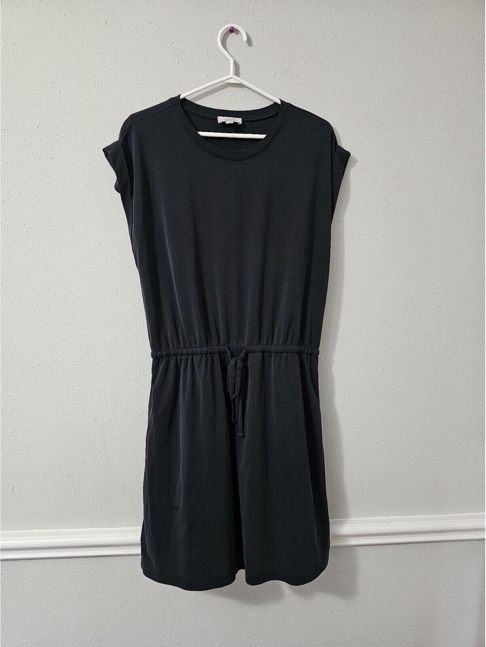 Ann Taylor LOFT Women's Black Cap Sleeve Shift Dress Size L